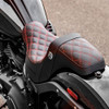 San Diego Customs Pro Series Performance Gripper Seat for 2018-2022 Harley Softail FXLR/FLSB - Red Stitch