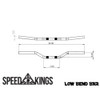 Speed-Kings Low Bend 1" Handlebars - Black