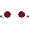 Custom Dynamics Probeam Red Ring 1157 LED Turn Signal Inserts with Red Lens for Harley