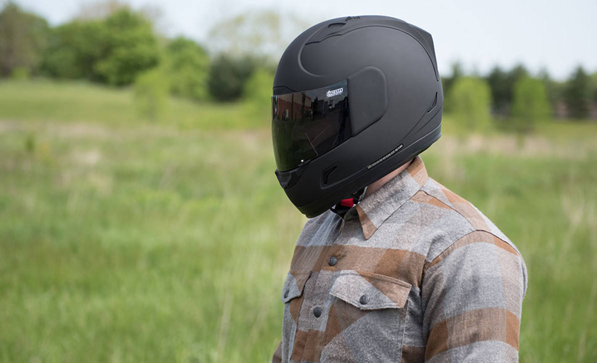 icon alliance dark helmet visor