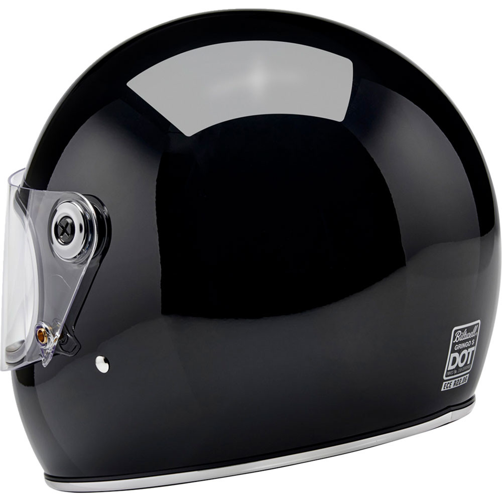 Biltwell Gringo S ECE Gloss Black Helmet - Get Lowered Cycles