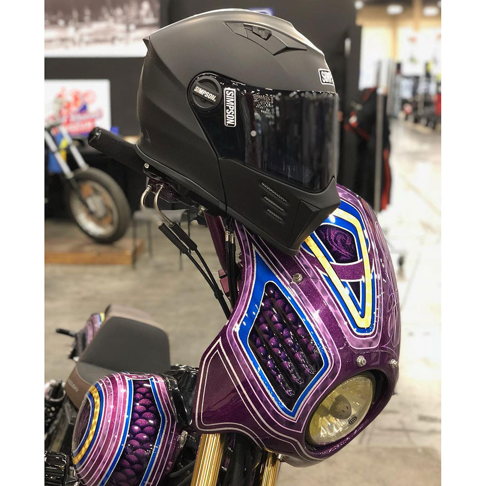 SIMPSOM SUPER BANDIT13 マットブラック Lサイズ Simpson Mod Bandit Modular Motorcycle Helmet - Matte Black | Get
