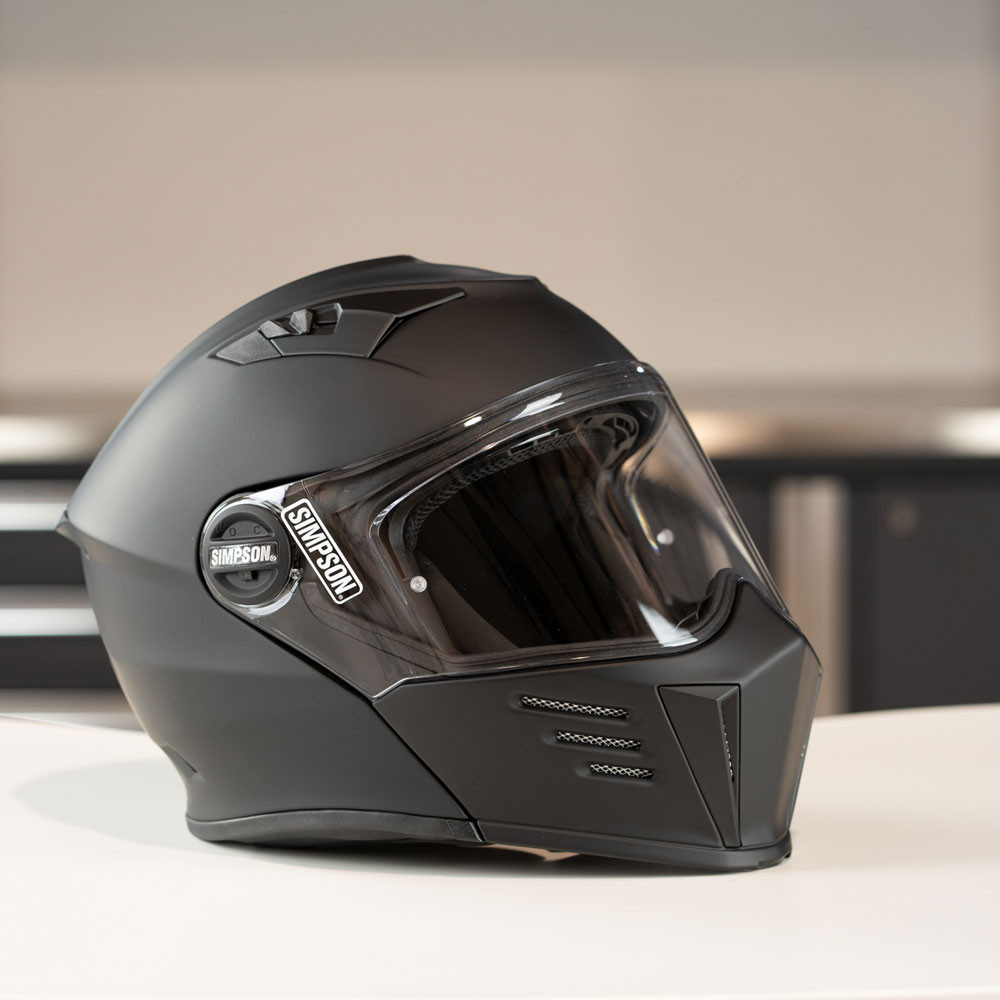 Simpson Mod Bandit Modular Motorcycle Helmet - Matte Black | Get