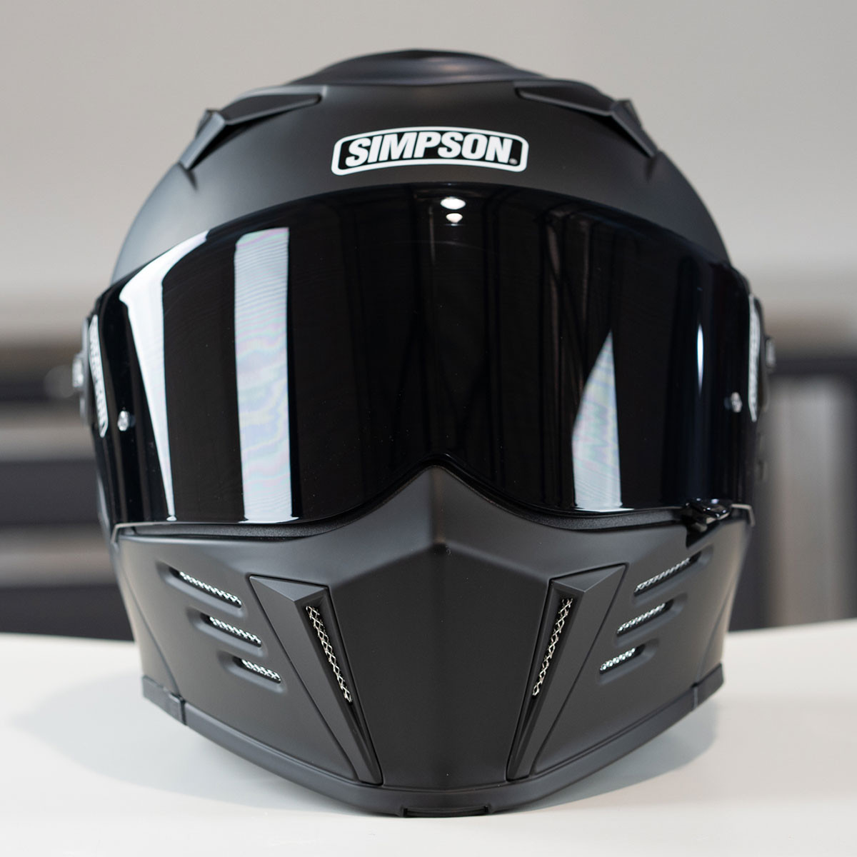 Simpson Mod Bandit Helmet Smoke External Face Shield - Get Lowered