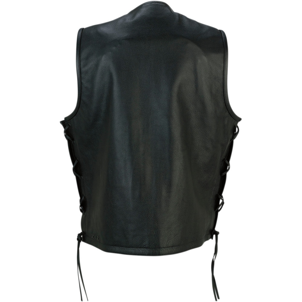 Z1R Gaucho Leather Motorcycle Vest - Get Lowered Cycles