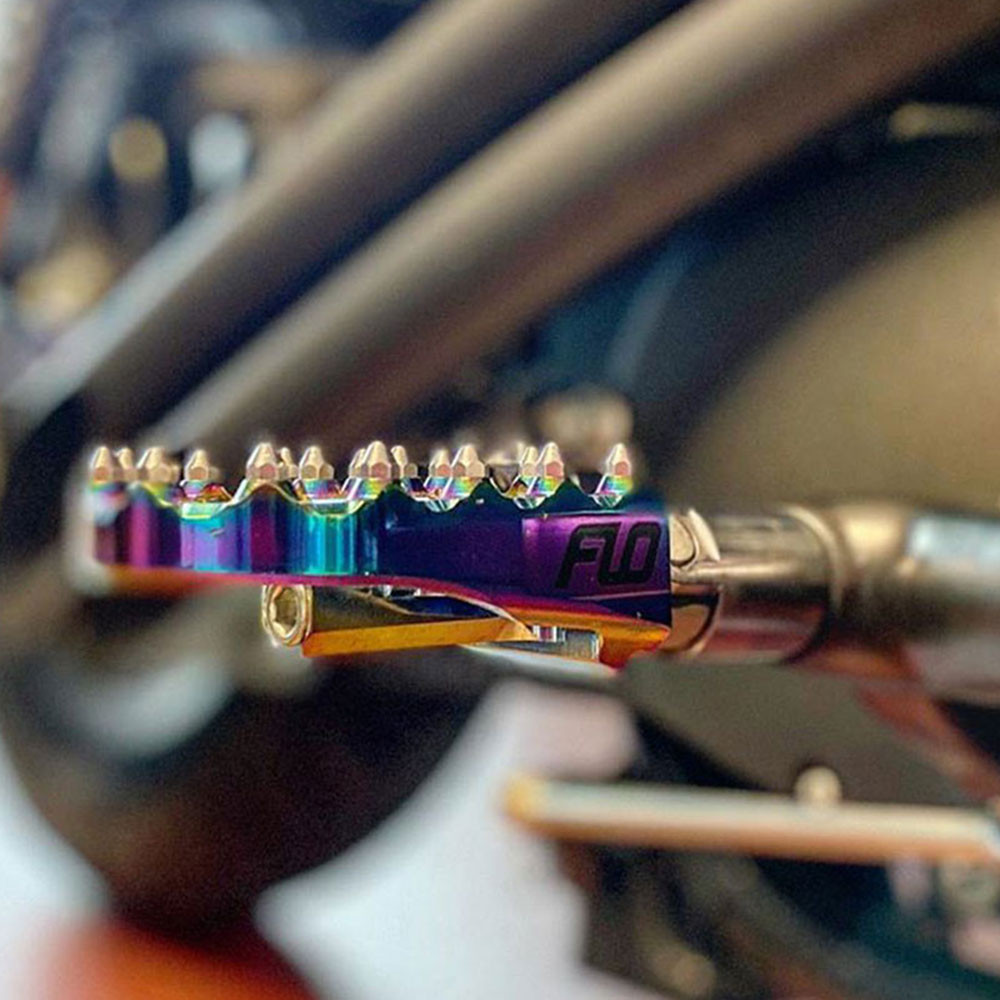 Flo Motorsports Moto Style Foot Pegs for Harley - Jet Fuel - FPEG