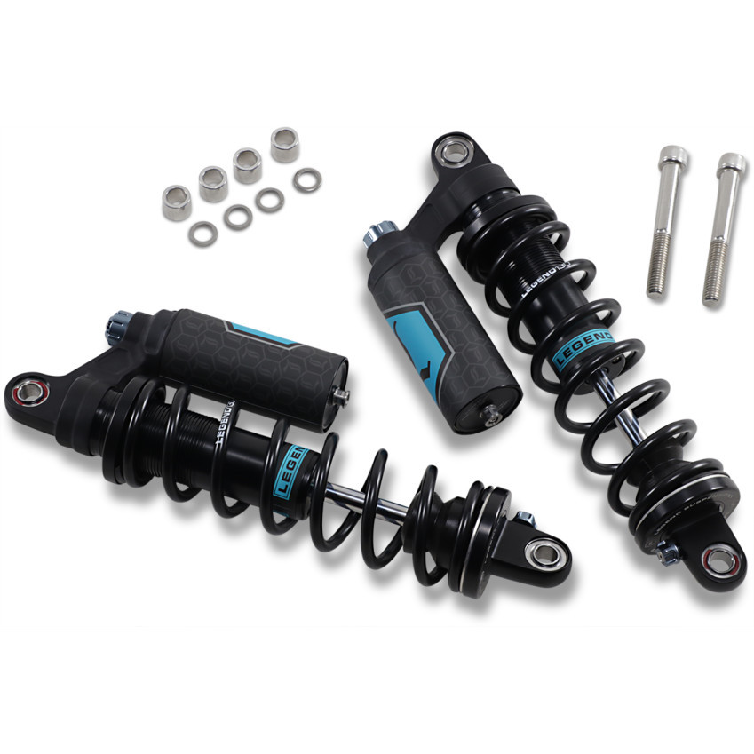 Legend Revo-Arc Piggyback Coil Shocks for 1999-2017 Harley Dyna