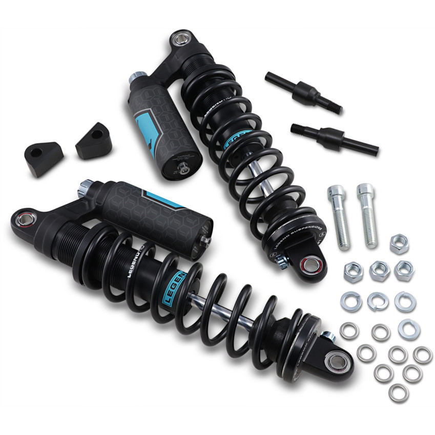 Legend Revo-Arc Piggyback Coil Shocks for Harley FXR - Get Lowered