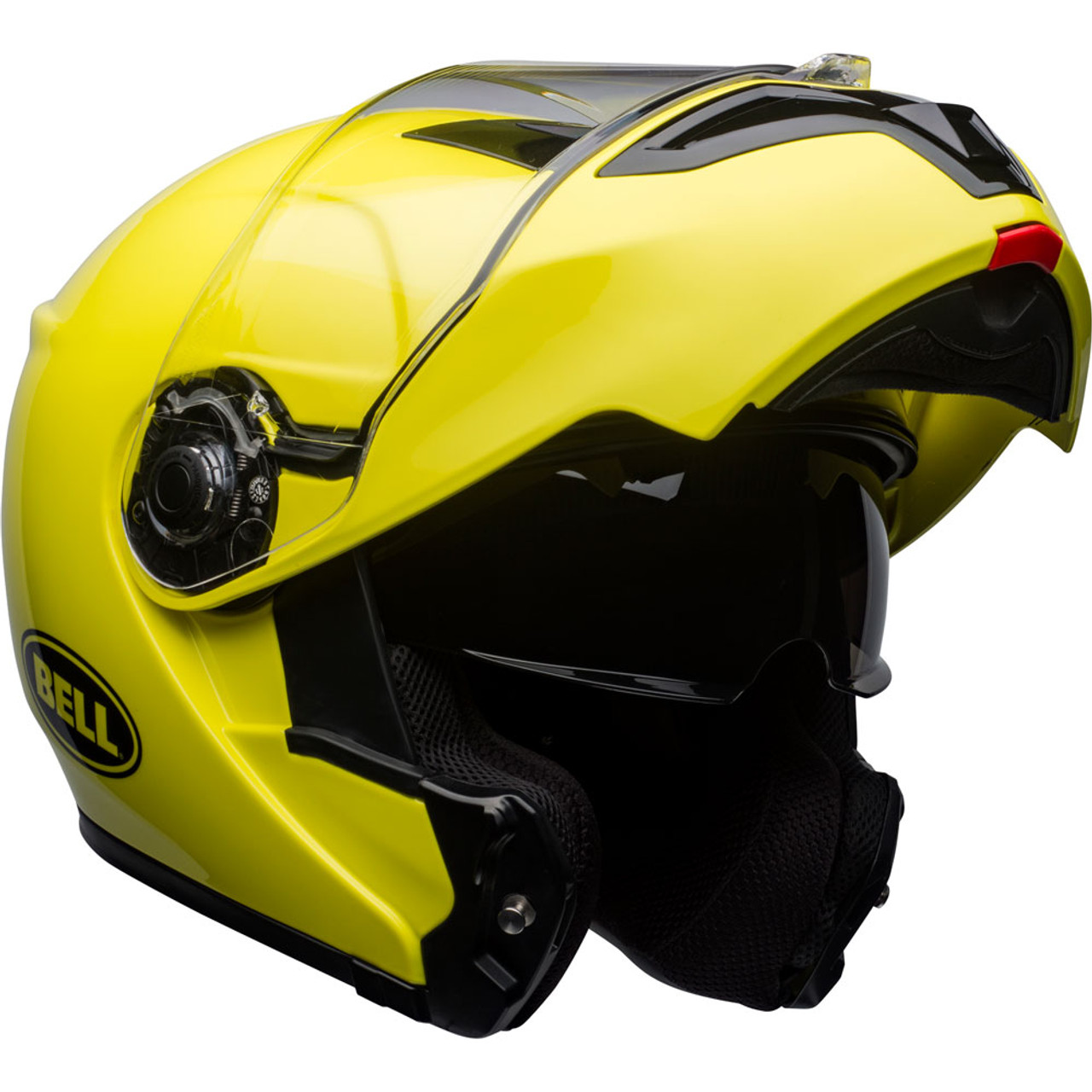 Bell SRT Modular Helmet - Transmit Gloss Hi-Viz Motorcycle Helmet - Get