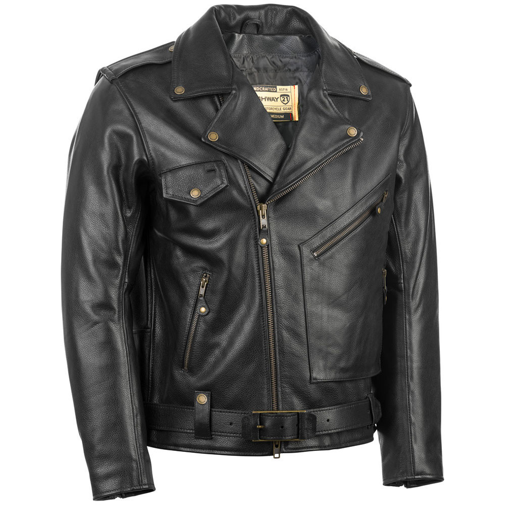 Highway 21 Murtaugh Retro Leather Motorcycle Jacket - Get Lowered