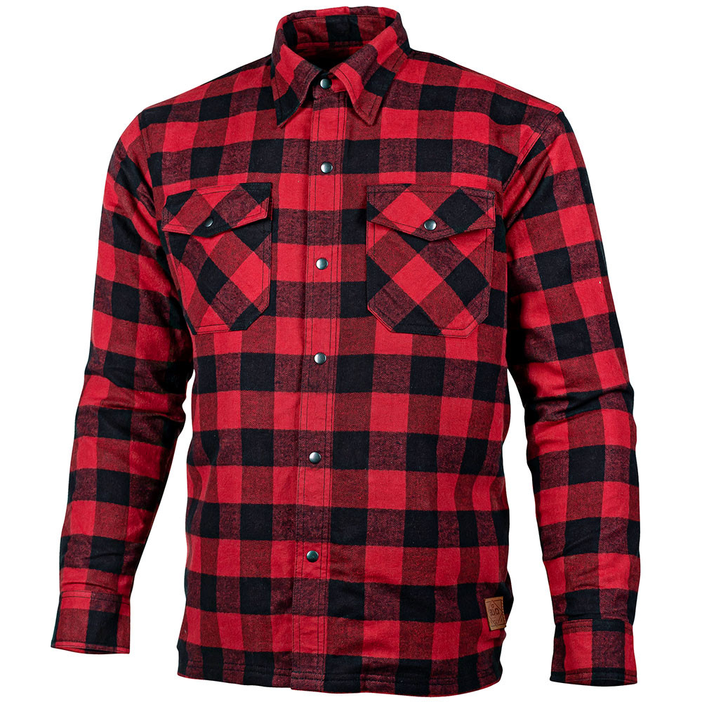 Cortech Bender Armored Red Tide Moto Flannel Shirt - Get Lowered