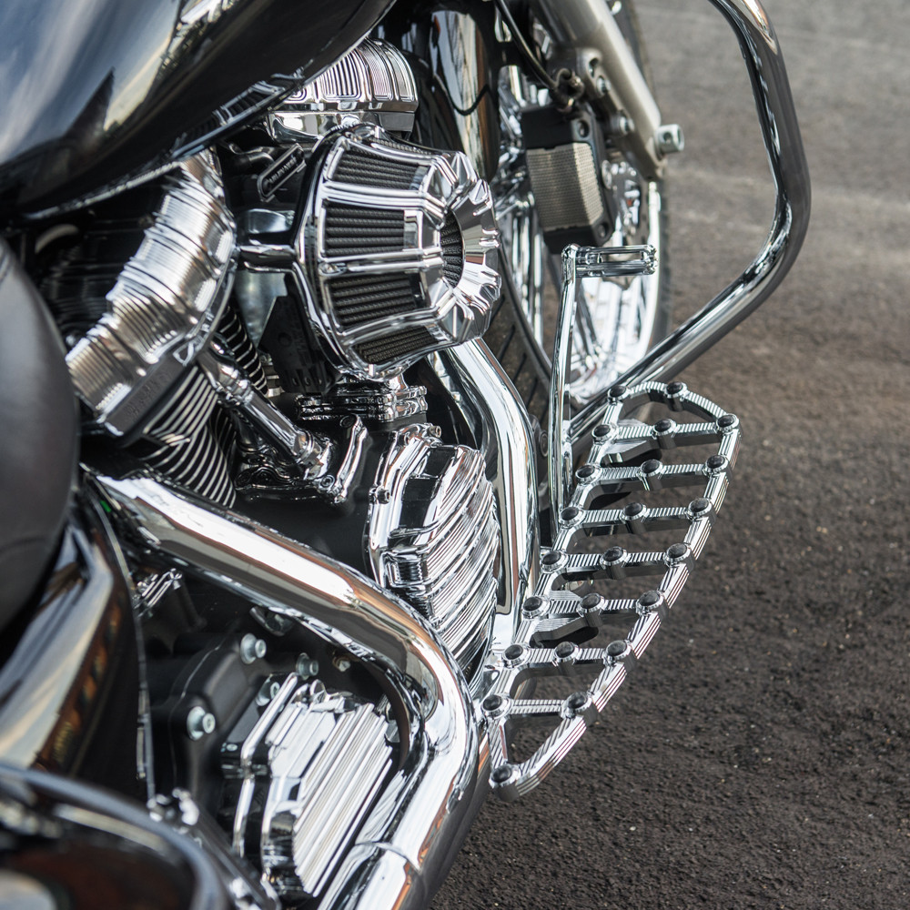 Arlen Ness MX Billet Floorboards for 1980-2024 Harley Touring