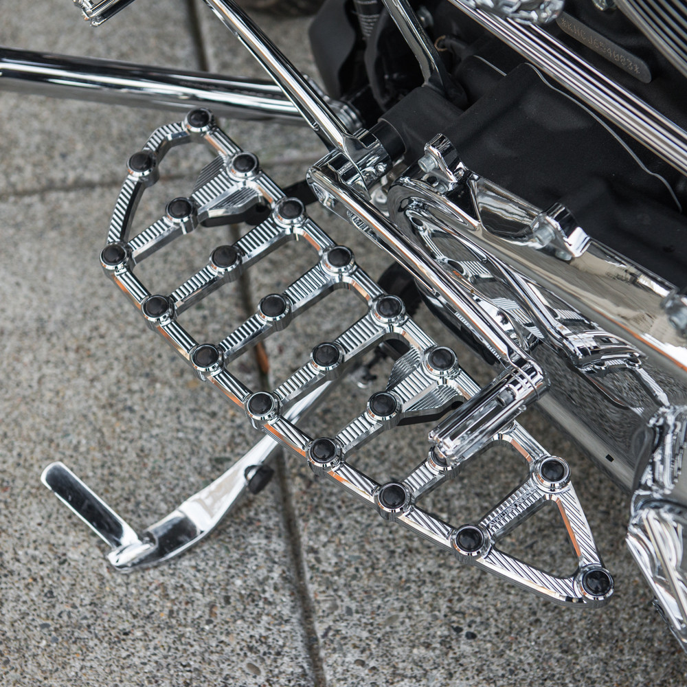 Arlen Ness MX Billet Floorboards for 1980-2024 Harley Touring