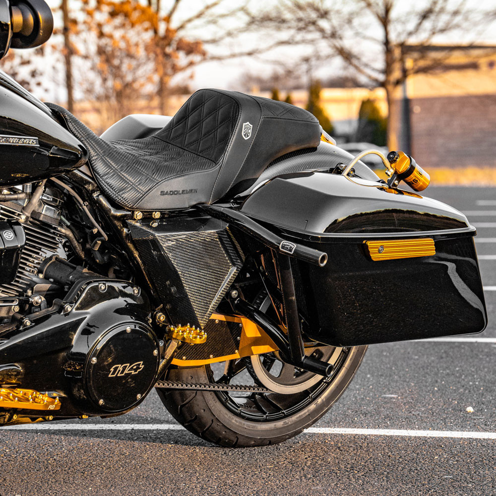 Back Drop レザー ボディバッグ　バックドロップ　ハーレー　ツーリング ダイヤ ウエストバッグ BACKDROP Leathers DIA WAISTBAG 本革 バイカー