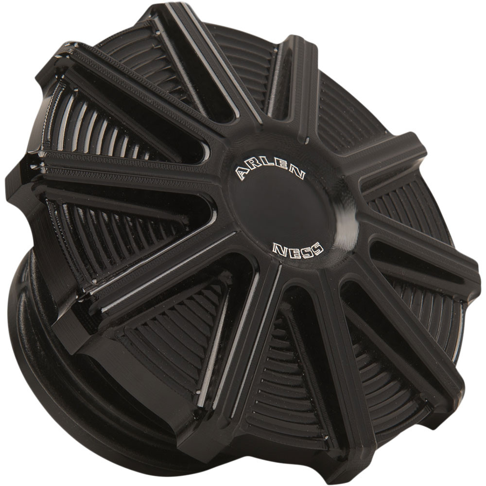 Arlen Ness ガスキャップ ブラック Arlen Ness 10-Gauge Gas Cap for 1997-2024 Harley - Black - 701-000