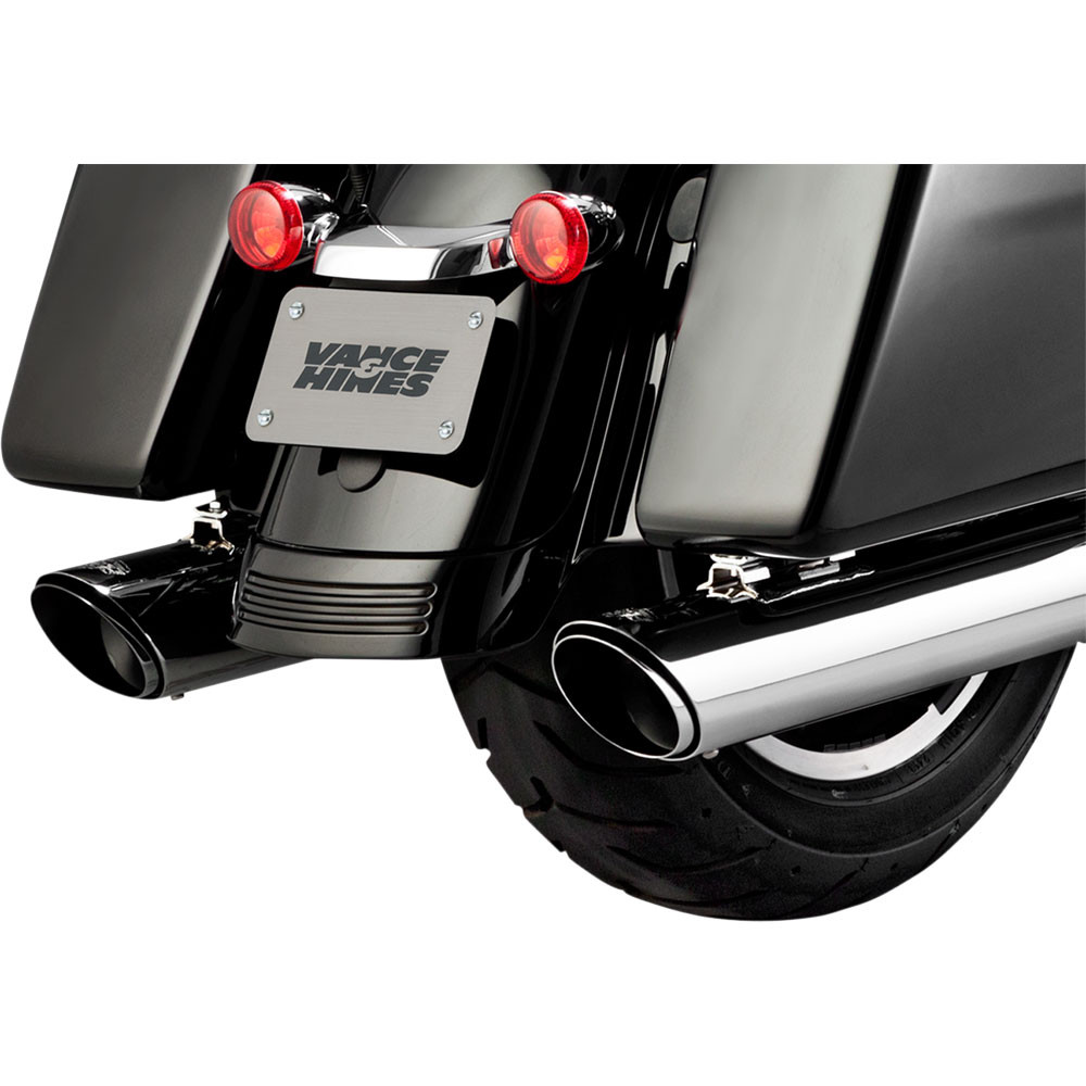 ハーレー ツーリング 2017〜 VANCE&HINES スリップオン クローム Vance & Hines Chrome Twin Slash Slip-On Mufflers for 2017-2022