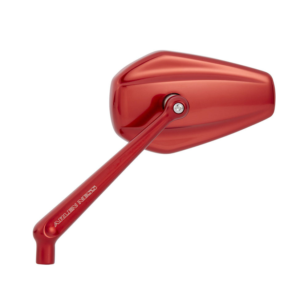 Arlen Ness Mini Stocker Mirrors for Harley - Red - 13-152 - 13-155