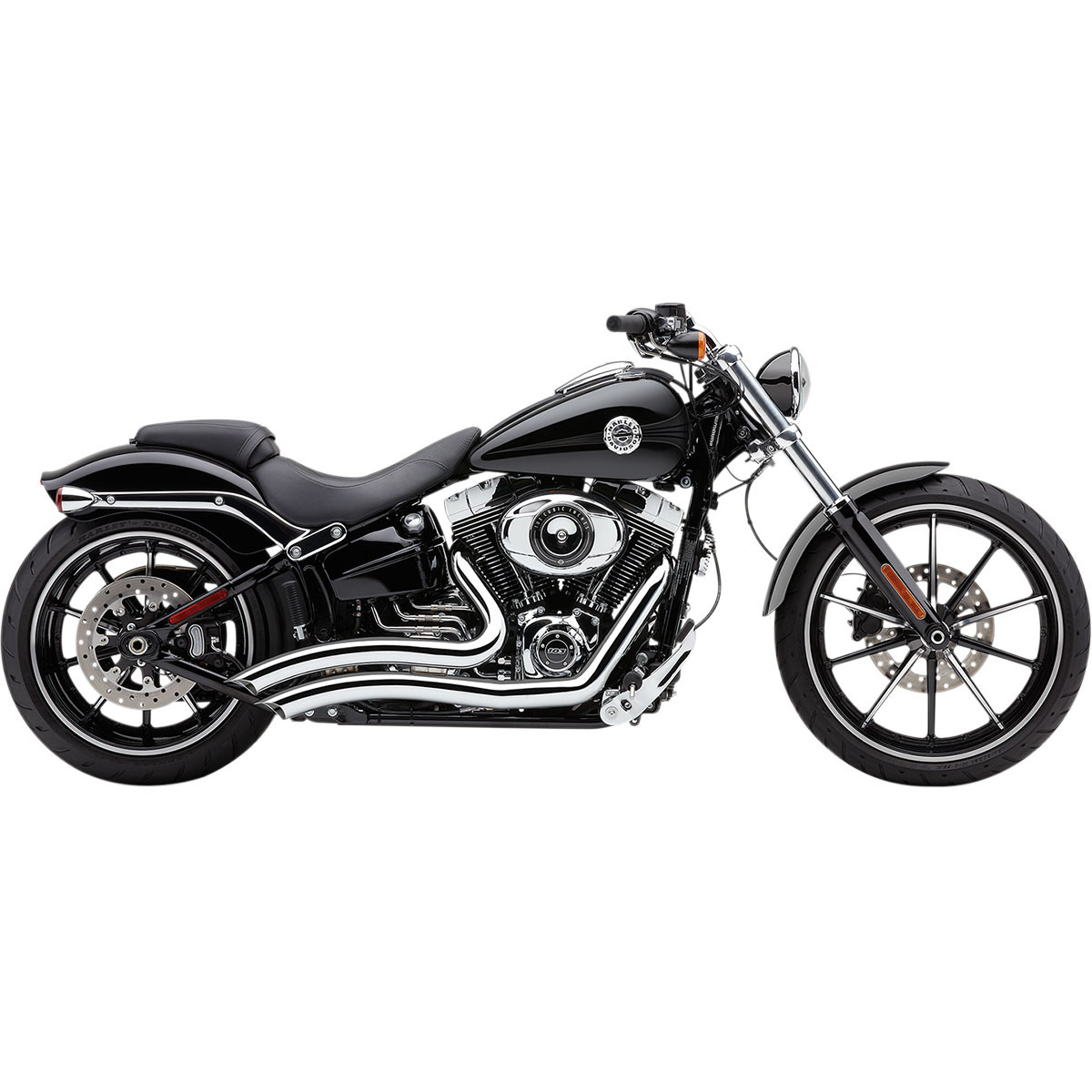 Cobra Speedster Short Swept Exhaust for 2013-2017 Harley Softail