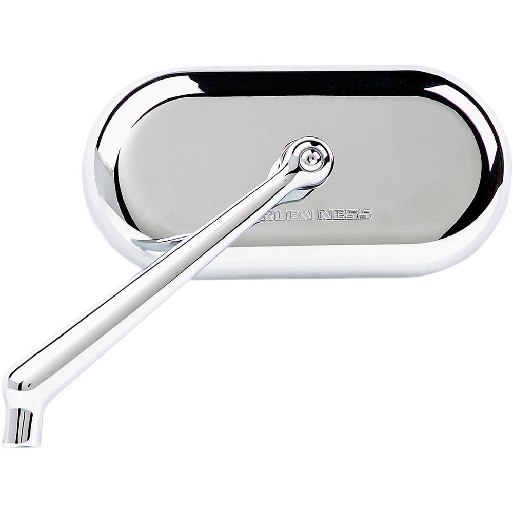 Arlen Ness Forged Oval Mirrors for Harley - Chrome - 13-171 - 13