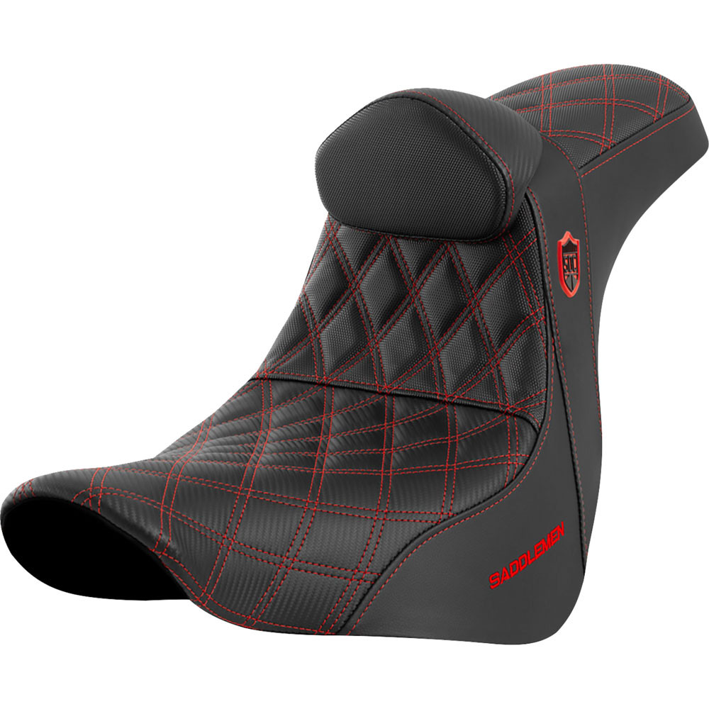 SADDLEMEN × San Diego Customsコラボシート San Diego Customs Pro Series Seat with Backrest for 2018-2024