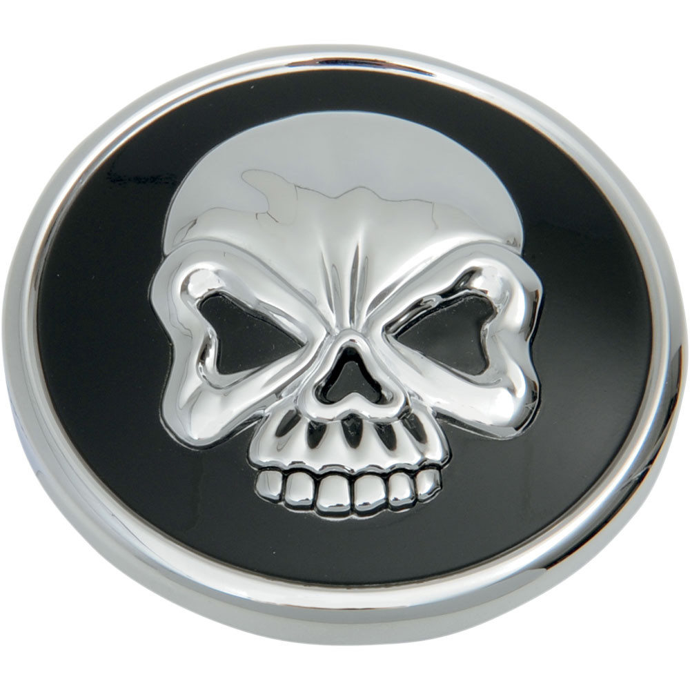 Drag Specialties Vented Skull Gas Cap for 19962020 Harley Chrome
