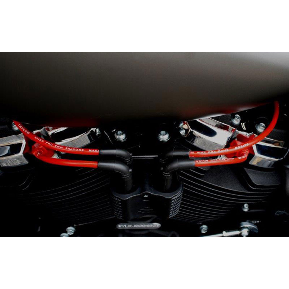 Sumax 8mm Spark Plug Wires for 2018-2020 Harley Softail - Red