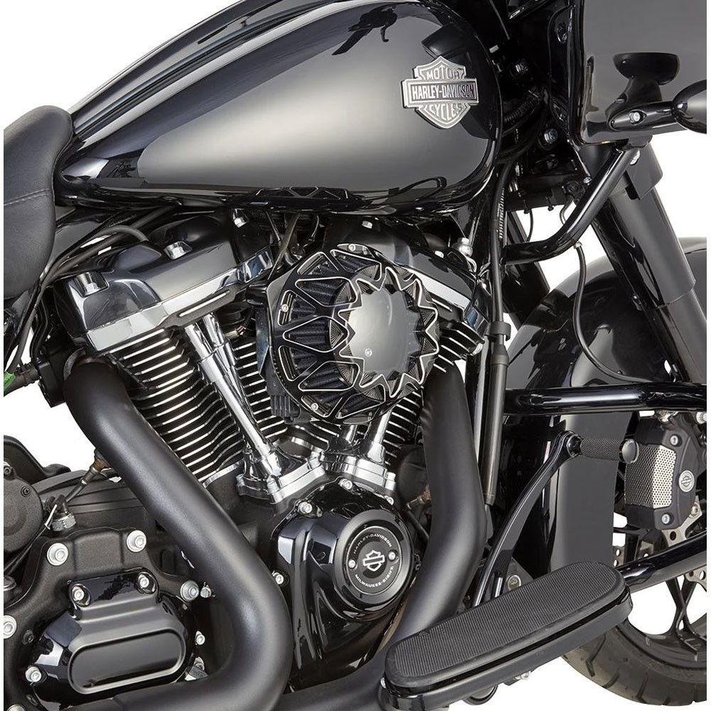 アレンネス Crossfire エアクリーナー M8コントラスト Arlen Ness Crossfire Air Cleaner for 2017-2023 Harley M8