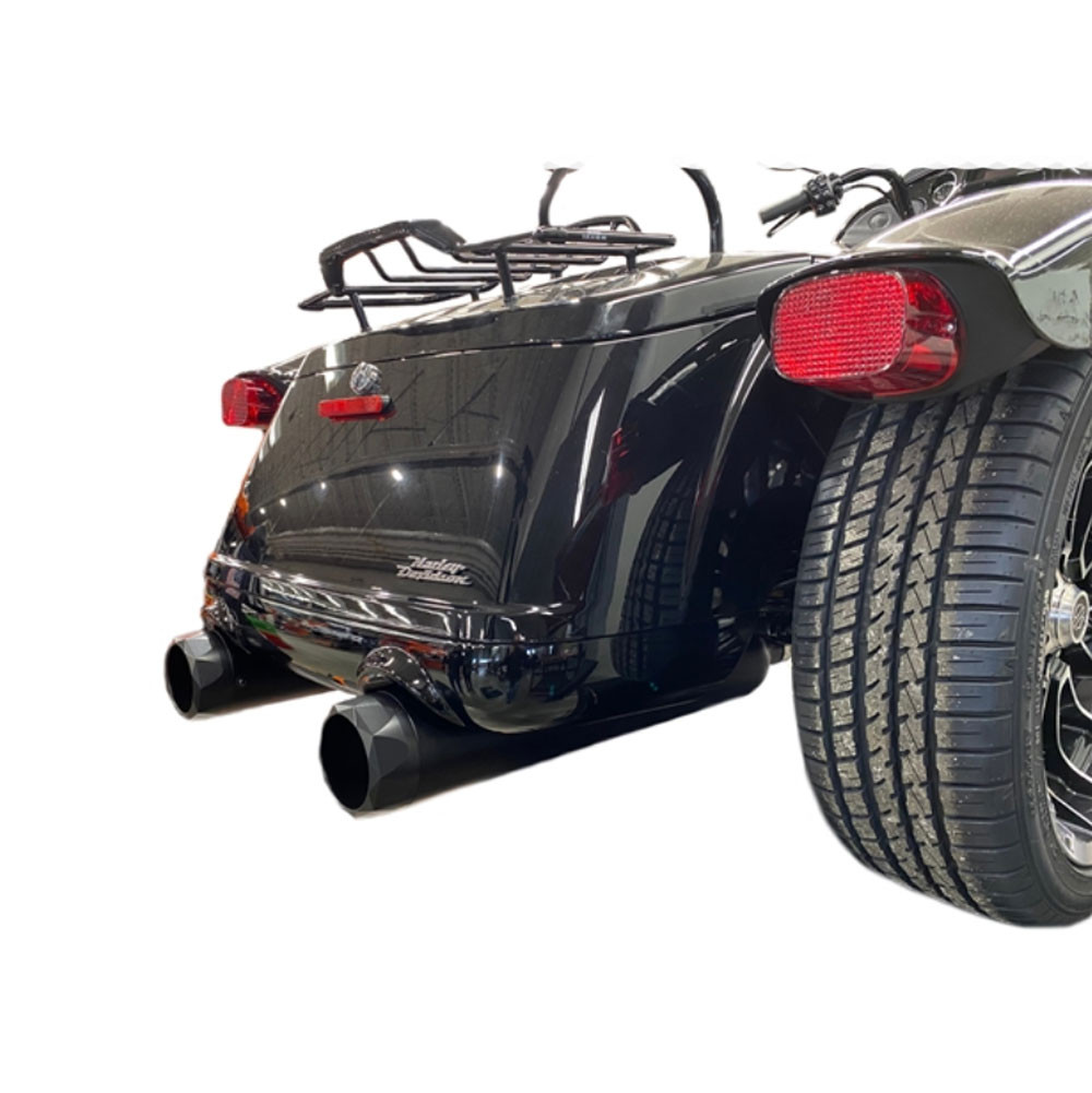 TAB Performance 4.5 Inch Black Slip On Mufflers for 1995–2016