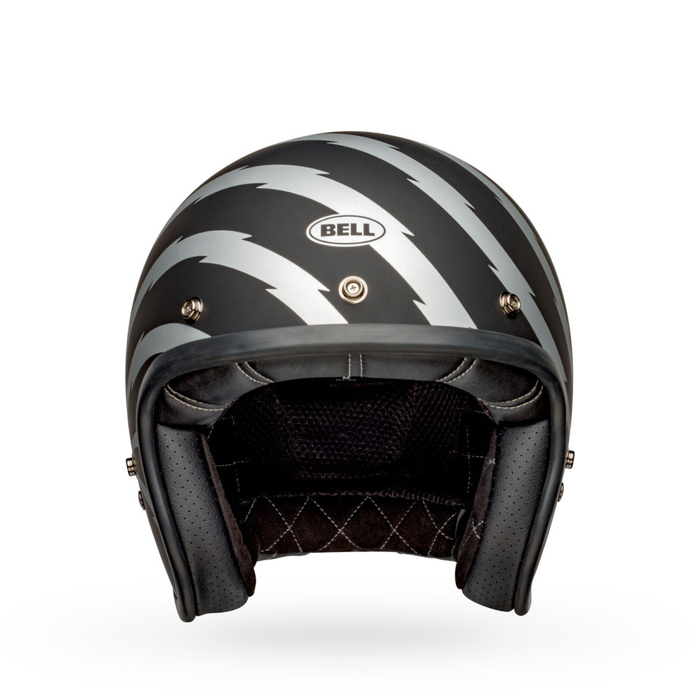 BELL Custom 500 M Vertigo ブラック シルバー Bell Custom 500 Helmet - Vertigo Matte Black/Silver - Get Lowered
