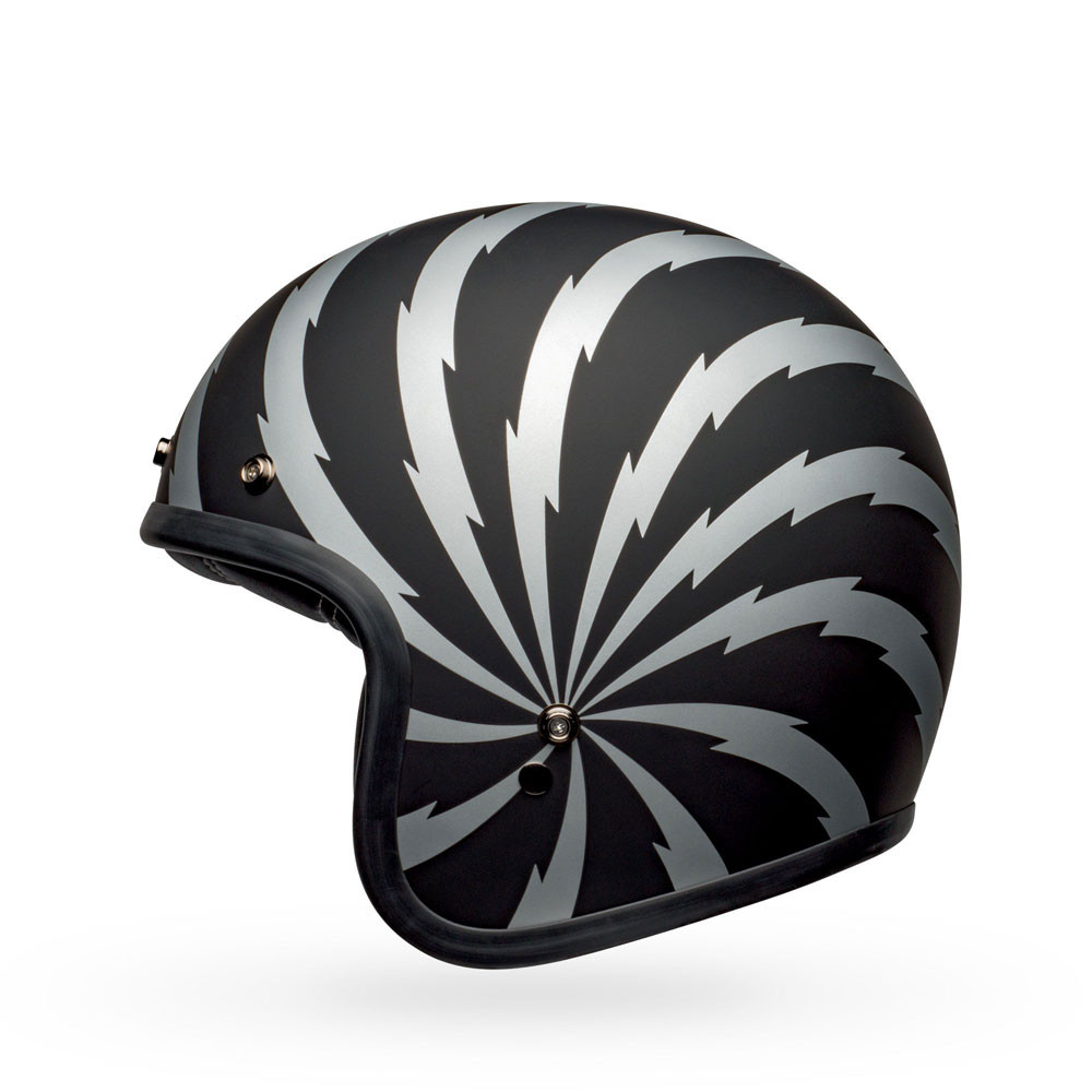BELL Custom 500 M Vertigo ブラック シルバー Bell Custom 500 Helmet - Vertigo Matte Black/Silver - Get Lowered