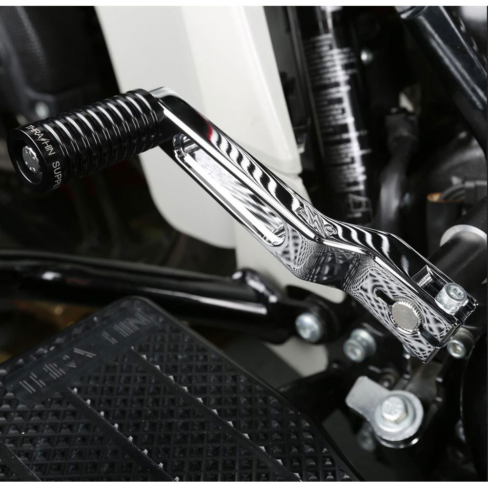 Thrashin Supply Chrome Stock Length Billet Shift Lever for Harley