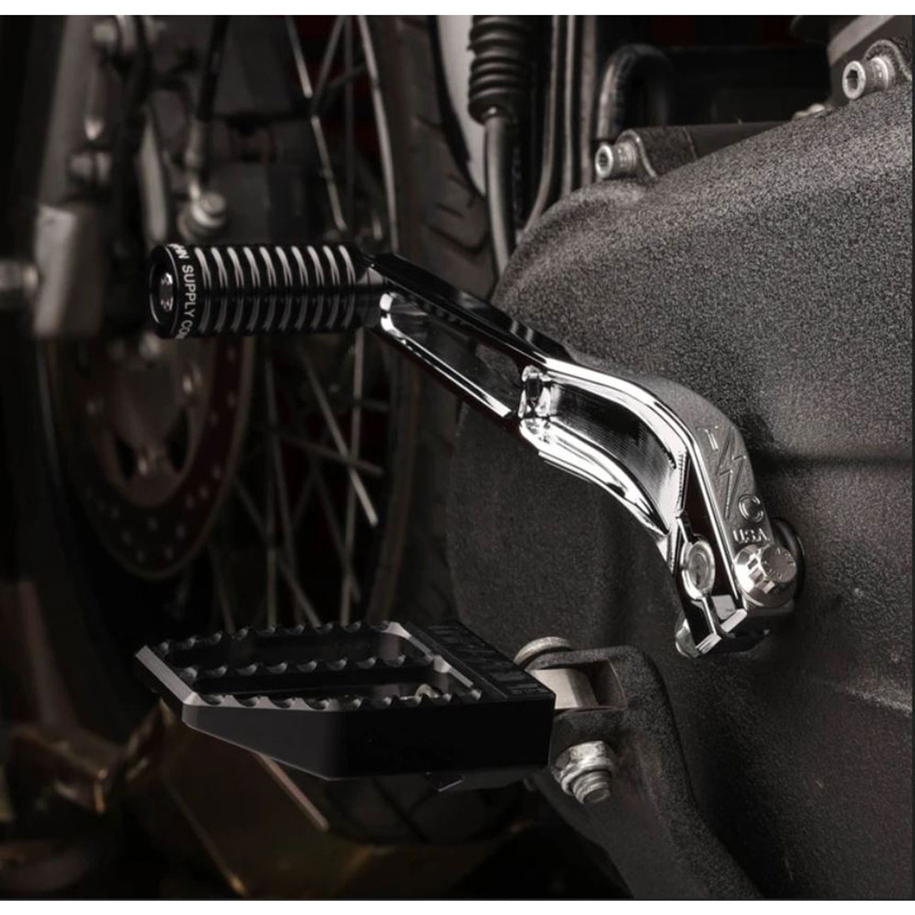 Thrashin Supply Chrome Billet Shift Lever for Harley Dyna TSC29003