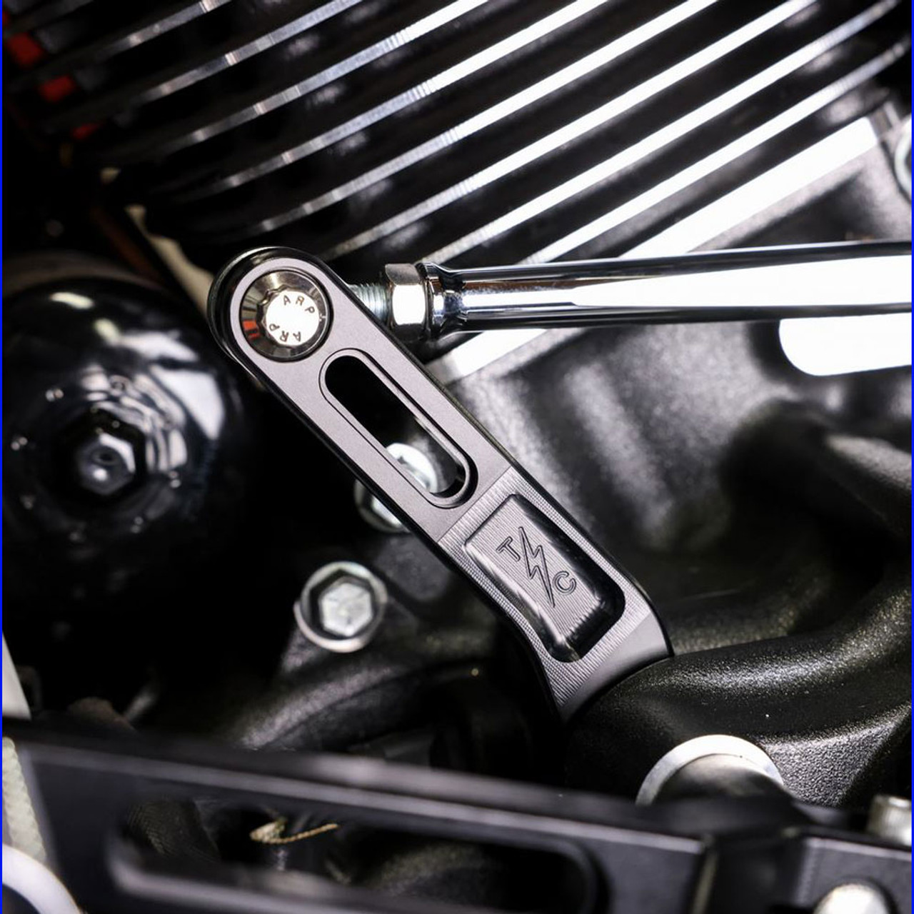 Thrashin Supply Black Shift Linkage for Harley Touring & Softail/Dyna w