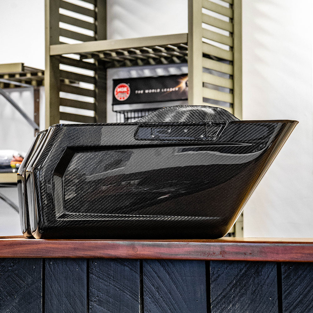 Hofmann Designs Carbon Fiber Chopped Saddlebags for 20142022 Harley