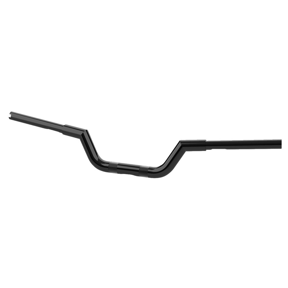 Vintage Lowrider V Handlebar For Bicycle – 13" Rise, 25.4mm Clamp, Chopper Cruiser Style, Black