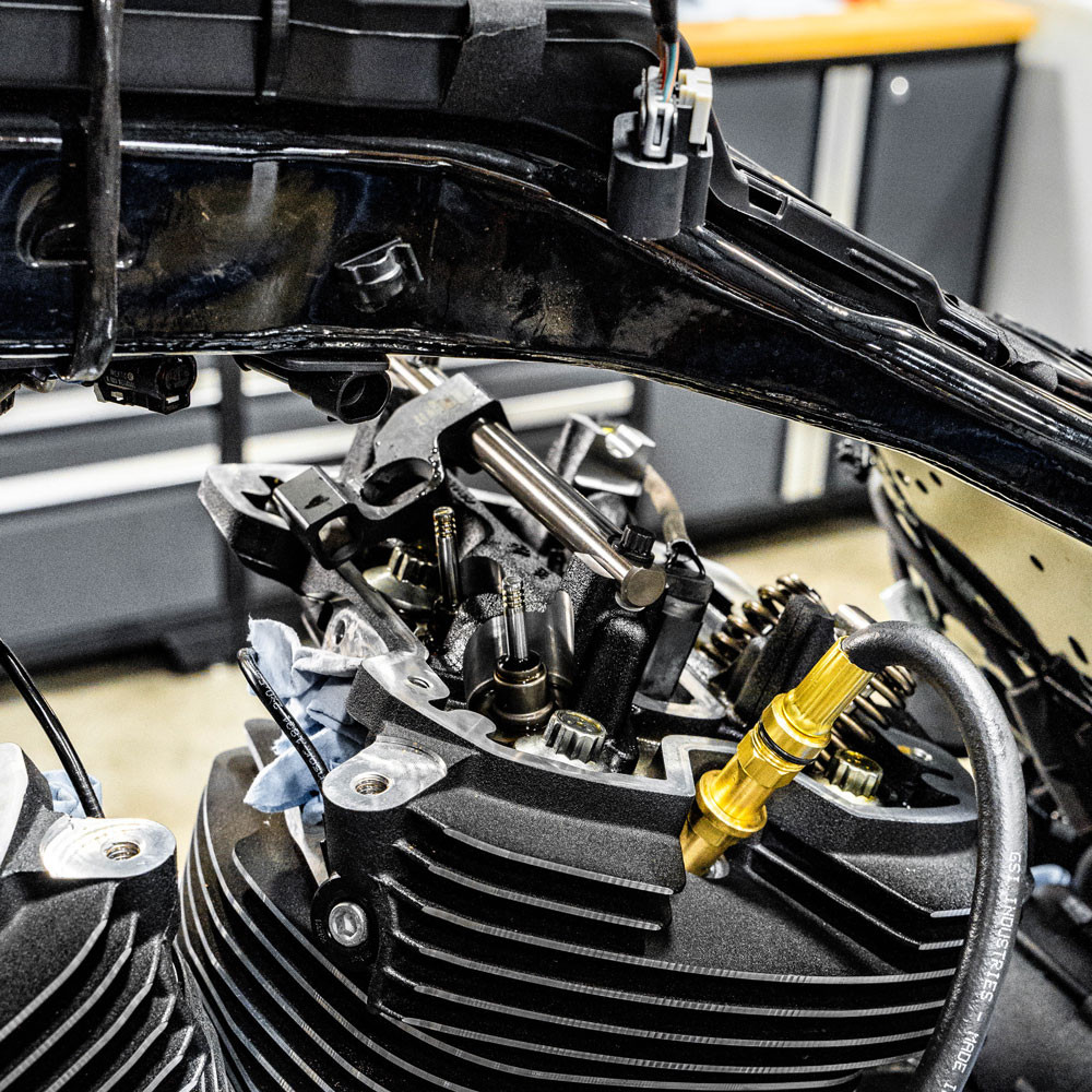 Jims "On Bike" Valve Spring Compressor Tool for Harley M8 5835 Get