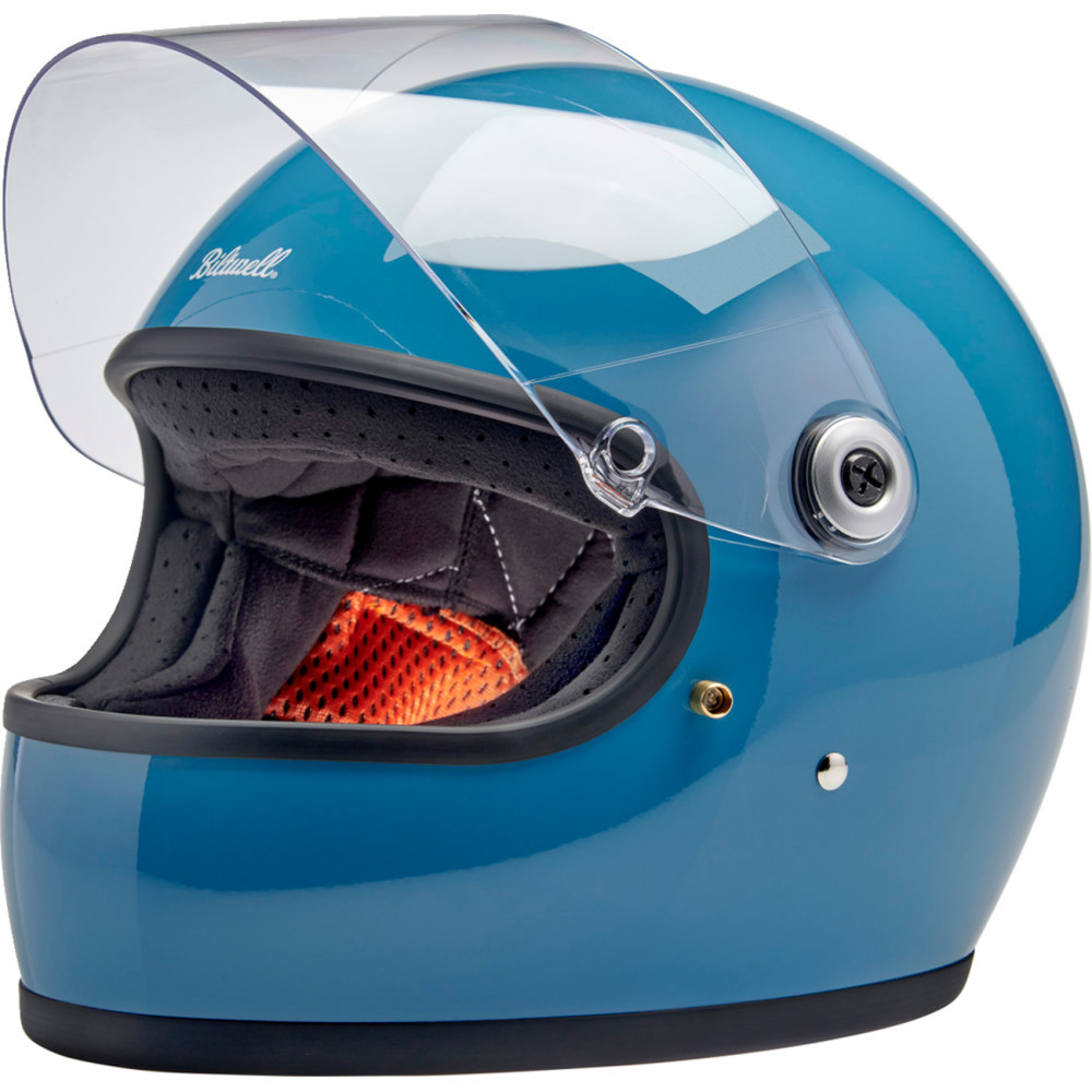 【中古】Biltwell Gringo ECE フルフェイス XSサイズ Biltwell Gringo S ECE Blue Helmet - Get Lowered Cycles