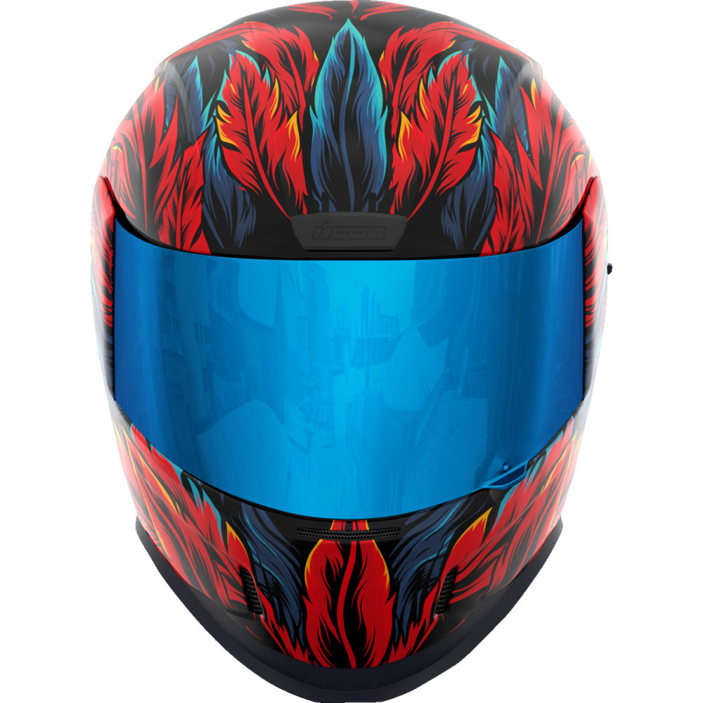 icon airmada helmet blue Airflite Jewel MIPS Full Face  HelmetCountry.com profile vents throughout the shell Removable breath deflector and chin curtain Handcrafted composite fiberglass FRP (fiber Womens Icon Helmets Icon Airmada