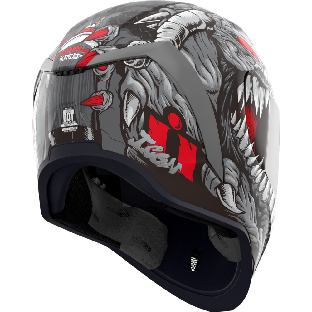 Icon Airform Helmet - Kryola Kreep Silver - Get Lowered Cycles