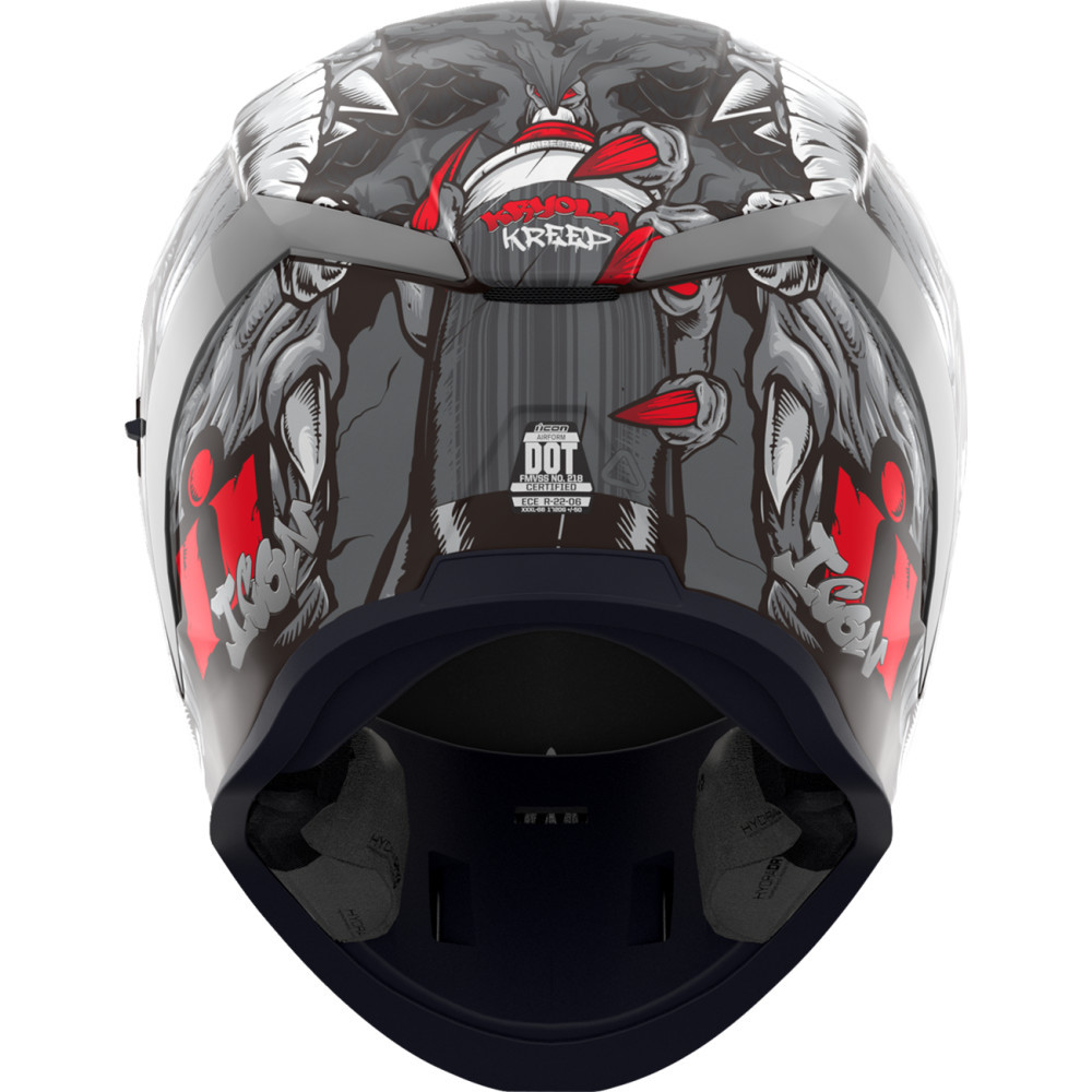 Icon Airform Helmet - Kryola Kreep Silver - Get Lowered Cycles