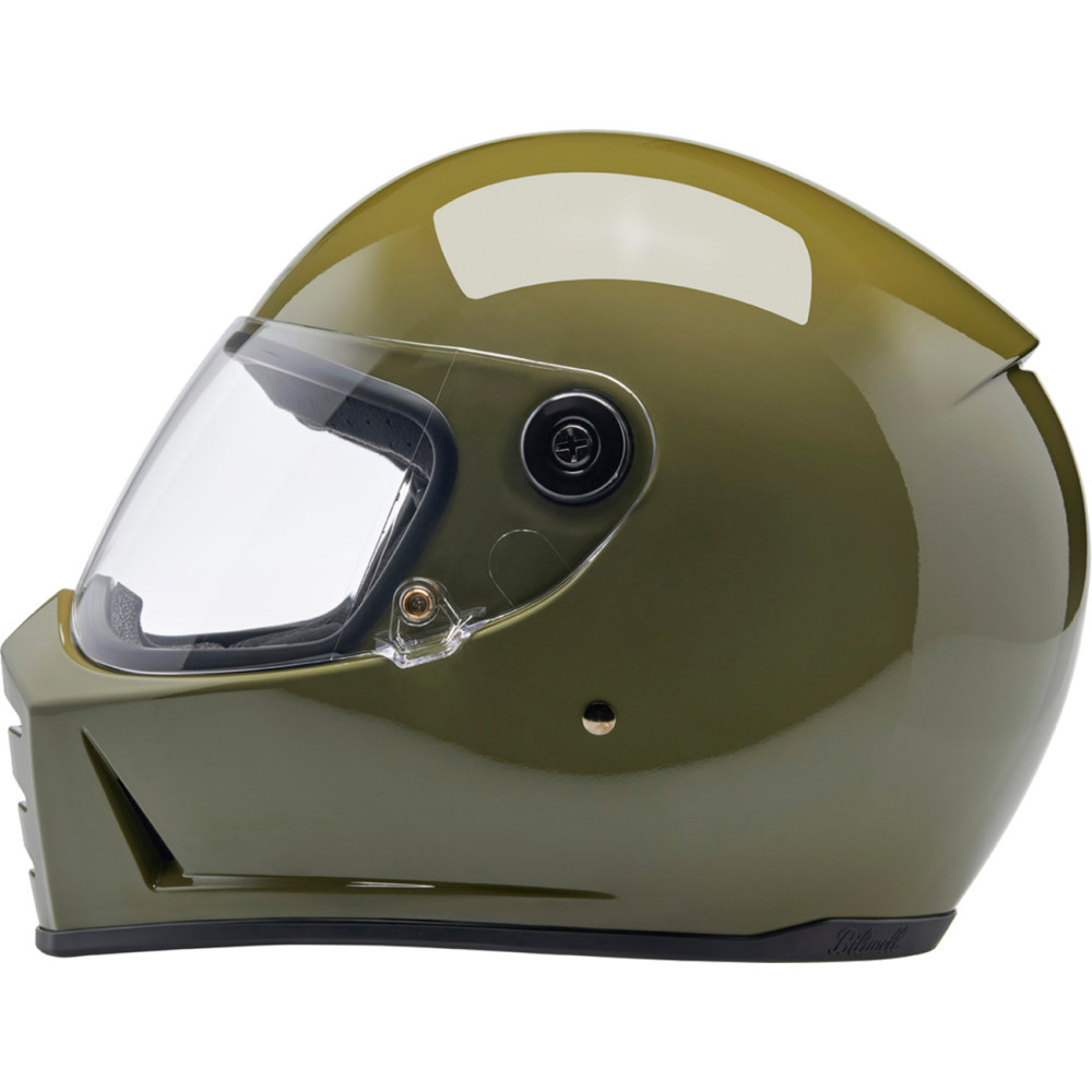 Biltwell Lane Splitter Helmet - Gloss Olive Green - 1004-154-504