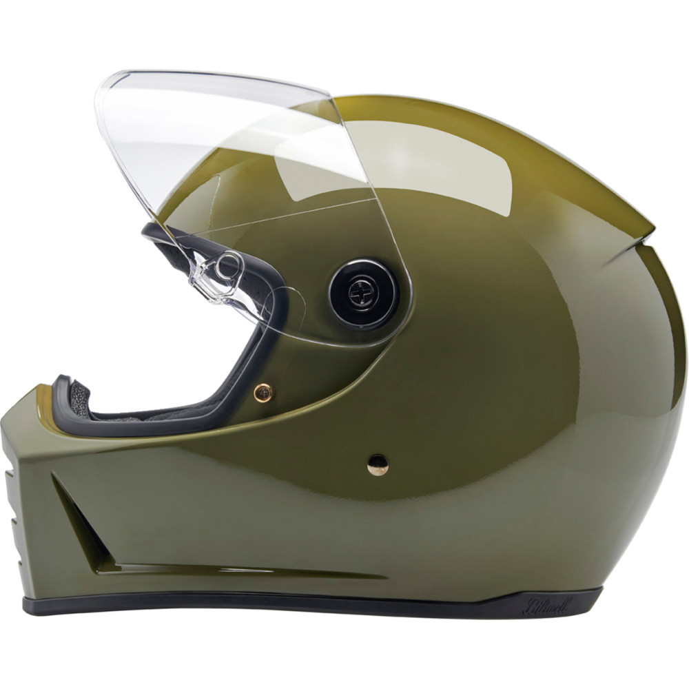 Biltwell Lane Splitter Helmet - Gloss Olive Green - 1004-154-504