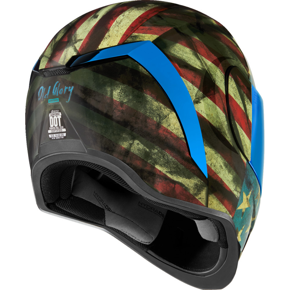 ct motorcycle helmets Daytona Retro Full Face Motorcycle Helmet: Vintage Style - Captain America Stealth