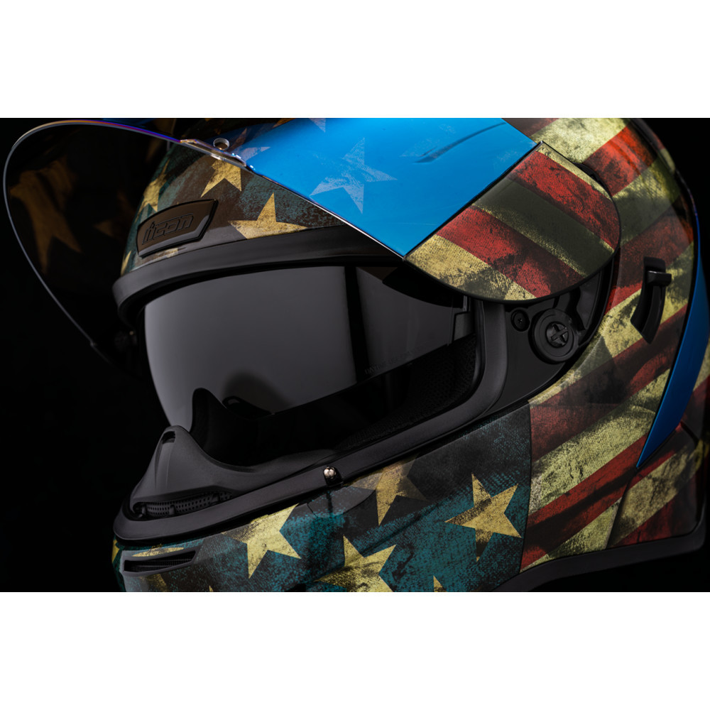 Icon Airform Old Glory Helmet - Get Lowered Cycles