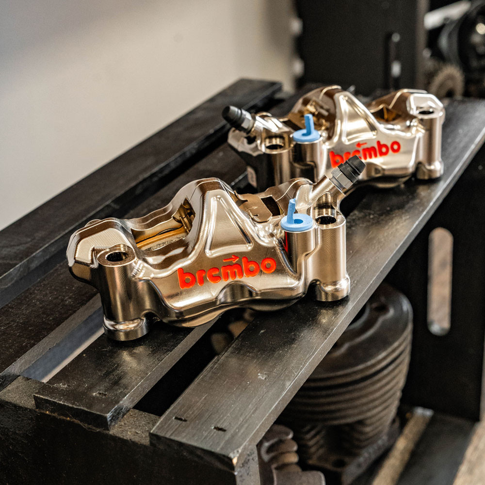 Brembo GP4-RX Front Radial Mount Caliper - Nickel Plated