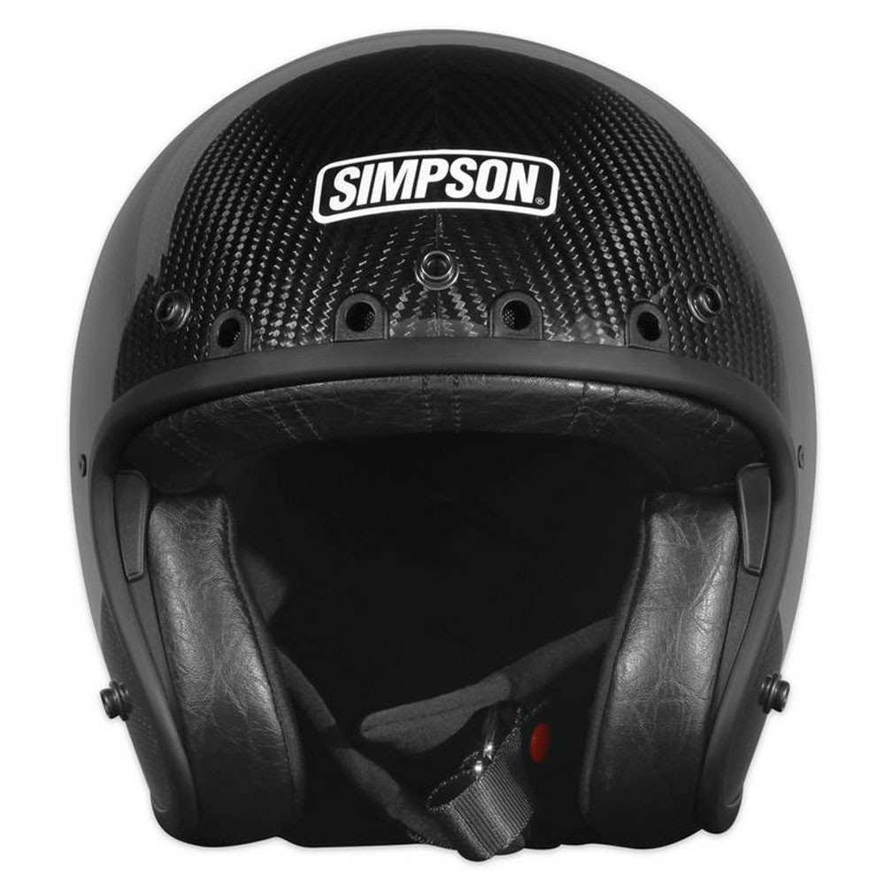 Simpson 3/4" Chopper Helmet - Carbon Fiber - Get Lowered Cycles