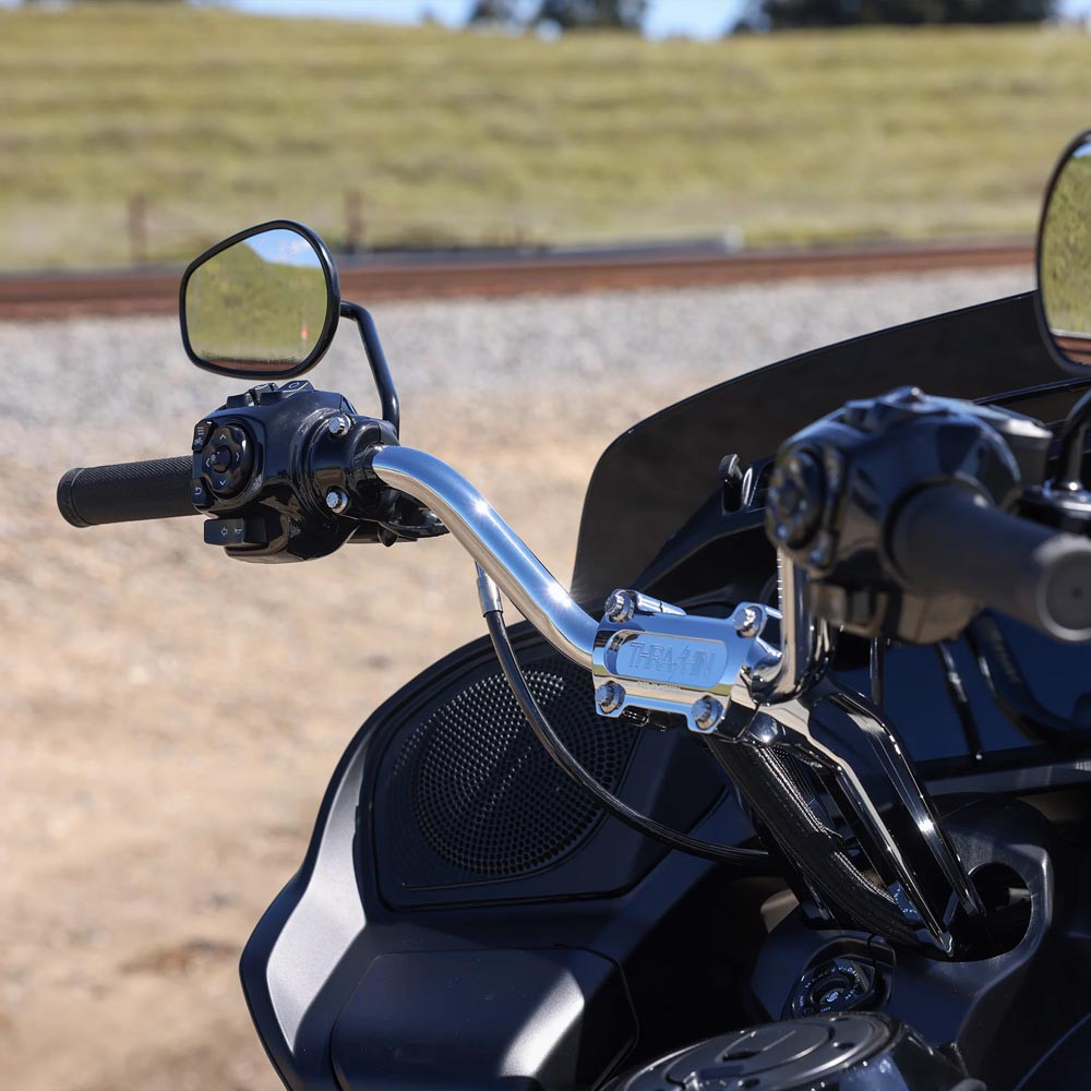 Thrashin Supply High Bend Bars for 2024 Harley Touring - Chrome