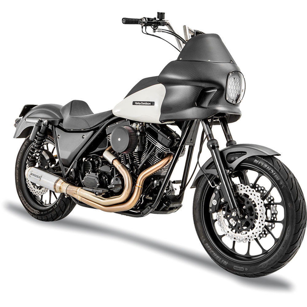 Bassani 2-1 Super Bike Exhaust for Harley FXR - 1FXR3SS - Get