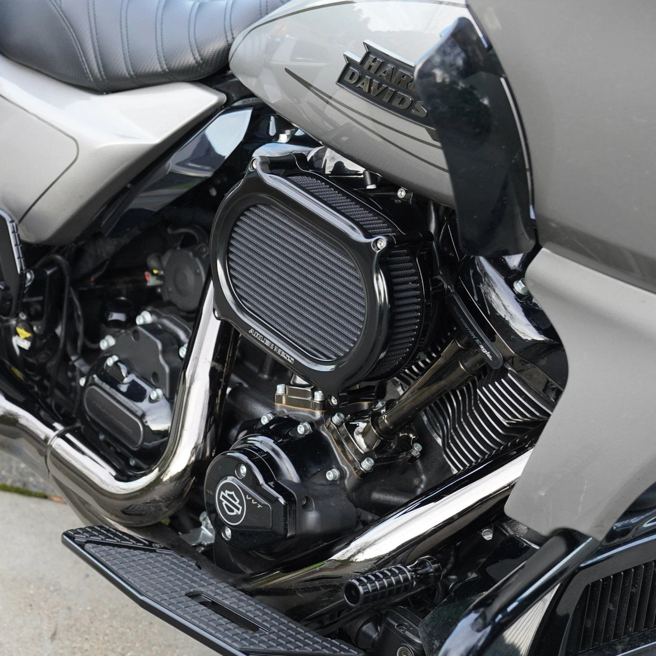 Arlen Ness Stage 2 Oval Air Cleaner – Black Finish - Get Lowered