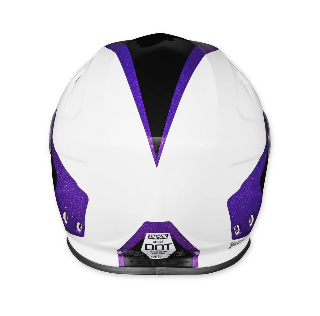 SIMSON SB13パープル フルフェイスヘルメット　サイズ58cm Simpson Ghost Bandit Motorcycle Helmet - Royal - Get Lowered Cycles